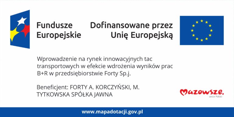 Tablica informacyjna realizowanego projektu dofinansowanego z funduszy europejskich
